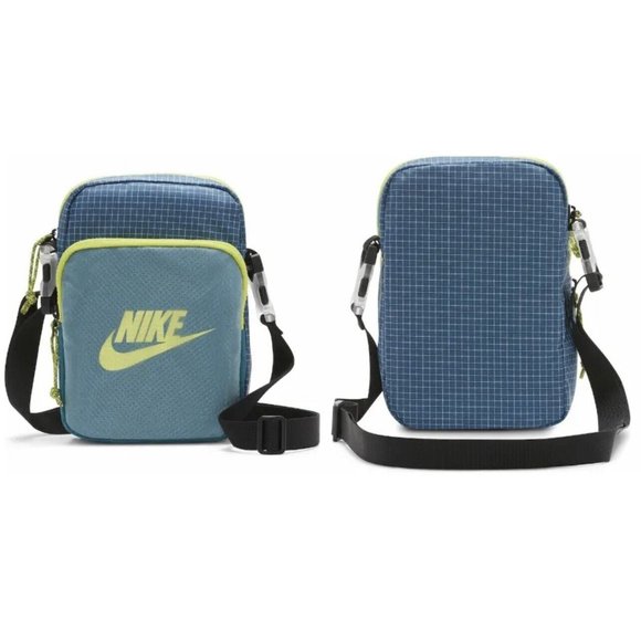 New NIKE Heritage Crossbody Small Utility Bag Blue CV1408-404 - Picture 2 of 8